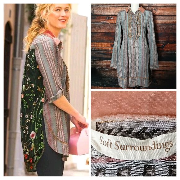 Soft Surroundings Boho Tunic Top S - Picture 1 of 9